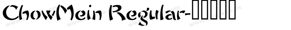 ChowMein Regular字体转换